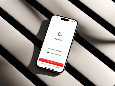 PipiTrend Sign Up Page clean design interface login mobile mobile application mobile sign up mobile ui product design register sign in sign up sign up form sign up page ui