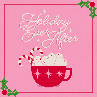 holiday romance branding graphic design illustration