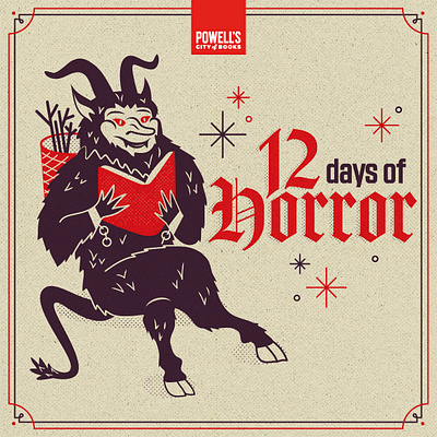 12 Days of Horror graphic design illustration