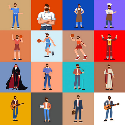 Modern Man: Professional & Lifestyle Illustrations 👨‍💼✏️ design graphic design illustration vector