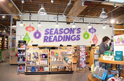 Powell's Books Holiday Campaign 2023 branding graphic design