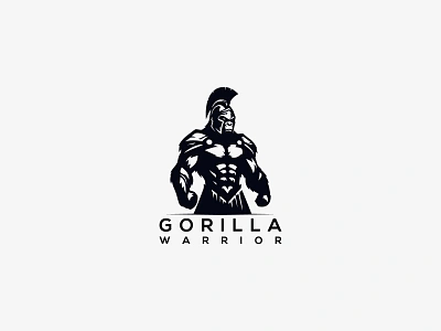 Gorilla Warrior Logo gorilla gorilla logo gorilla spartan logo gorilla warrior gorillas logo logo logo design spartan logo top logo top warrior logo vector logo warrior logo