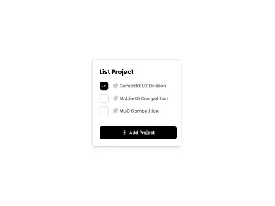 Minimal To-Do List Component 🎯 card design list minimalism monochrome simple to do to do list ui uiux ux