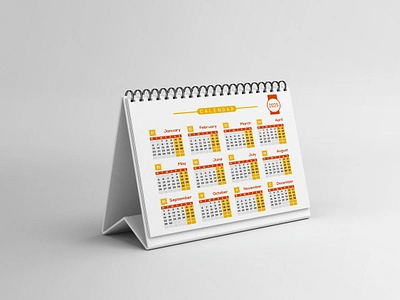 Yellow colorful desk calendar design 2025 12 months calendar branding calendar 2025 calendar graphics colorful calendar desk calendar diary graphic design holiday calendar landscape calendar monday orange calendar organizer planner single page table calendar yellow calendar