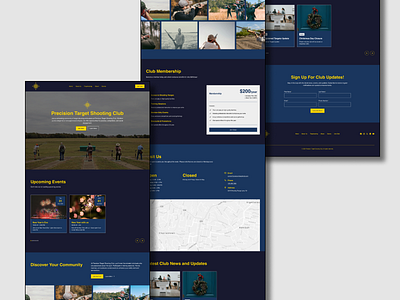 Clay or Skeet Shooting Club clay shooting landing page shooting club skeet shooting ui web design