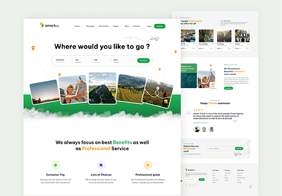 Travel landing page