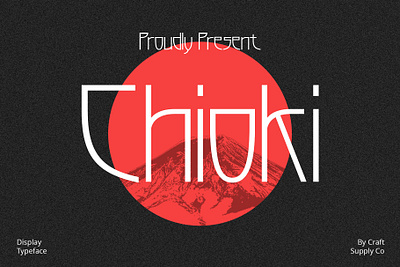 Chioki creative design font lettering logo typeface