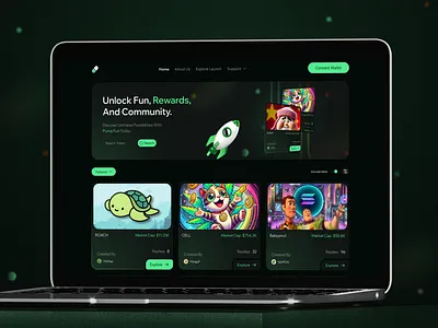 Pump fun crypto dashboard crypto crypto dashboard crypto pump fun crypto website cryptocurrency cryptodashboard dashboard launchpad pump fun ui web web design website