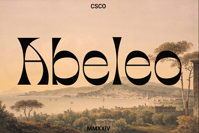 Abeleo creative design font lettering logo typeface