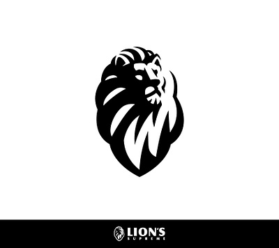 Supreme Lion Logo animal beer branding business design face head king lion lions logo logo design logomark logos majestic mascot media supreme vector wild