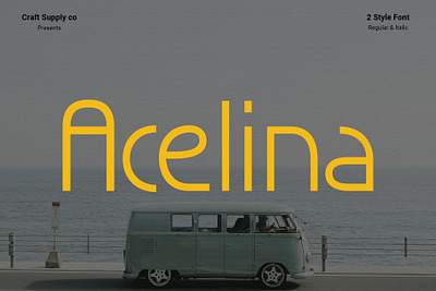 Acelina creative design font lettering logo typeface