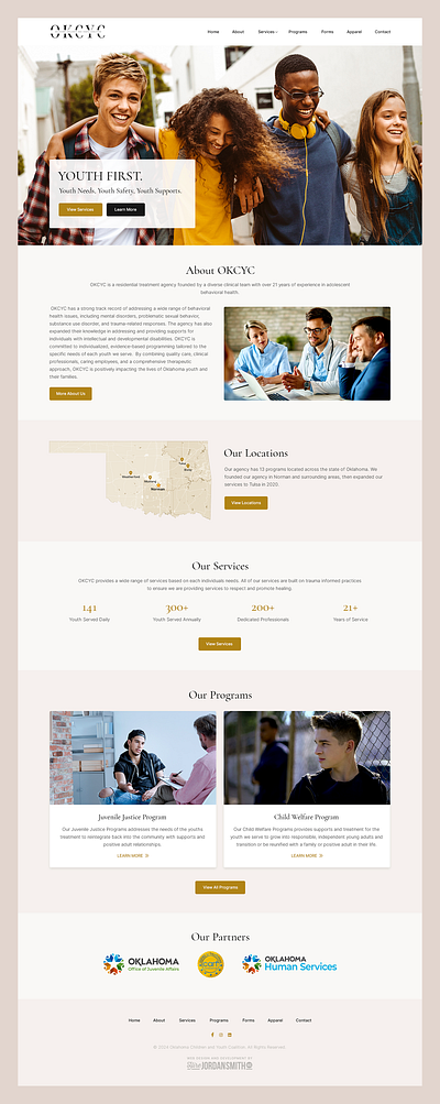 Oklahoma Children and Youth Coalition // Web Design behavioral behavioral health child children health mental disorder trauma treatment agency web design wellness youth