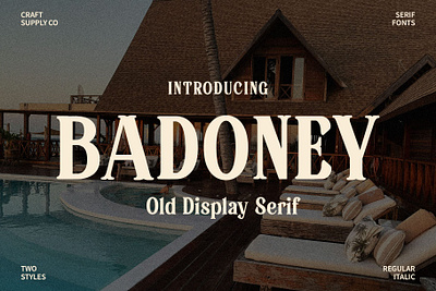 Badoney bold creative design font lettering logo typeface