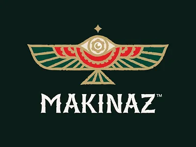 MAKINAZ bird branding eagle egypt eye graphic design logo