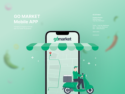 GOMARKET Mobile App app branding daily ui daily ui challenge design landing page ui uiux ux webdesign