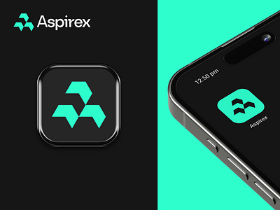 Aspirex App Icon Design a b c d e f g h i j k l m n abstract logo app icon arrow brand identity brand mark branding design geometric logo gradient logo growth letter logo logo design logo desinger logotype modern logo o p q r s t u v w x y z web3