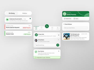 Wastless - A Fight Food Waste Mobile Design (Component) android design app card case study clean component delivery design figma design food food delivery food waste food waste app go green green app ios design mobile design ui ui component ui design