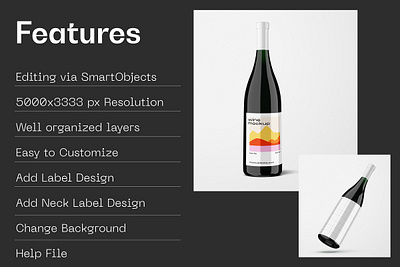 Wine Bottle Mockup foryou wine 3d mockup wine 3d model wine bottle 3d model wine bottles mockup wine label mockup wine mockup wine packaging mockup wine psd mockup