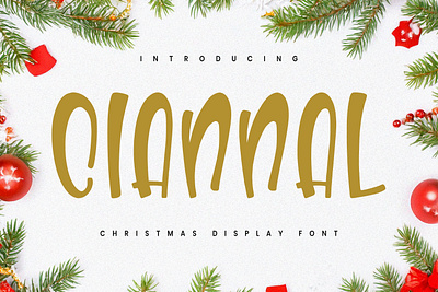 Ciannal Christmas Display Font animation branding christmas design font fonts graphic design holiday illustration logo nostalgic ui