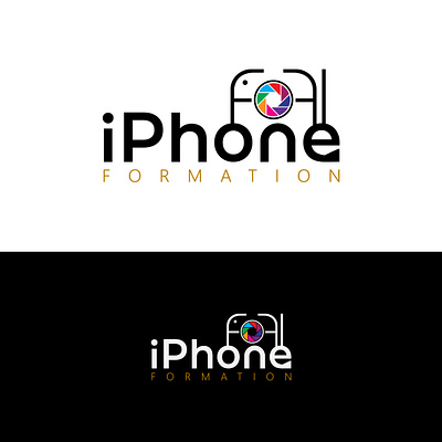 I phone Formation | Logo branding graphic design illustrator logo photograper photography