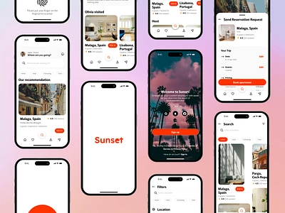 Hotel Booking App app booking booking app hotel hotel booking hotels mobile app design online booking app property app travel app ui ui design ui ux ux vacation app