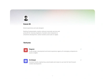 xyz* / Splash. brand branding clean colors cv founder home homepage icon landing logo minimal page personal portfolio resume splash web website white