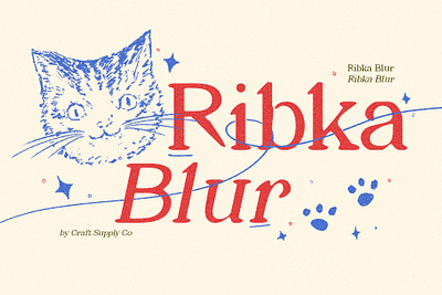 Ribka Blur blur creative design font lettering logo modern serif typeface