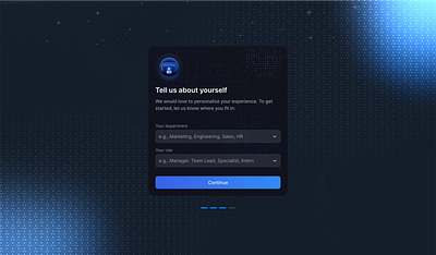 Onboarding Modal ai branding dark theme dashboard design figma graphic design illustration interactive onboarding pattern pop up popup saas ui ux vector