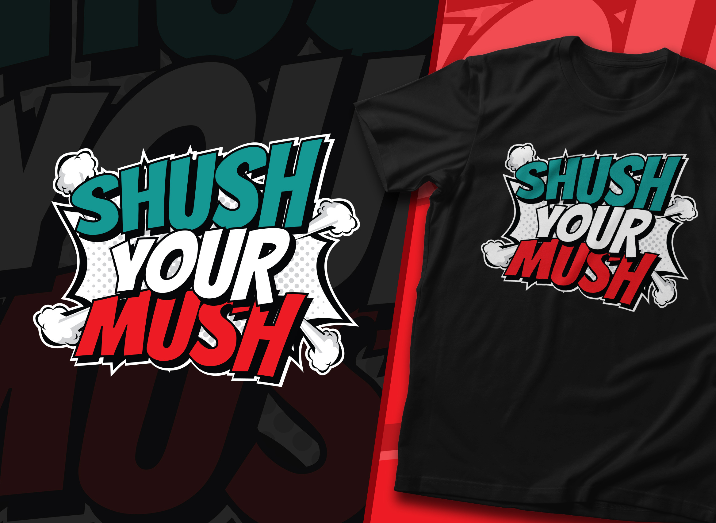 Example of Custom Typography T Shirt Design