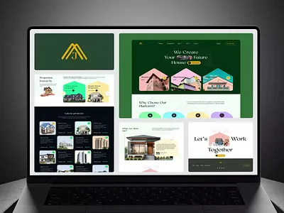Real Estate Colorful webdesign concept