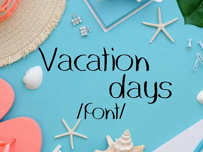 Font /Vacation days/ alphabet cryllic dribble challenge font self made typography