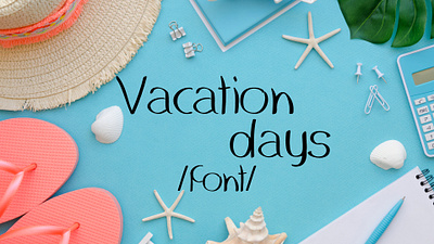 Font /Vacation days/ alphabet cryllic dribble challenge font self made typography