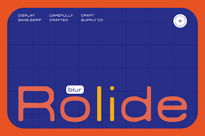 Rolide Blur blur creative design font lettering logo modern sans serif typeface