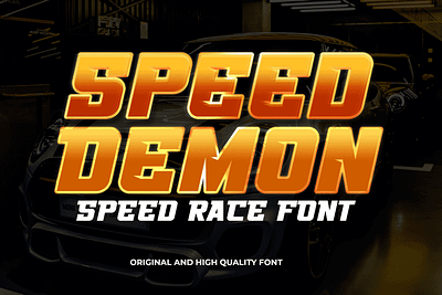 SPEED DEMON – Speed Race Font high octane