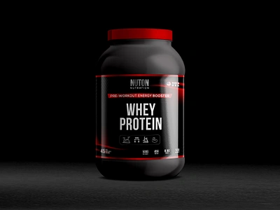 Pre-Workout Supplement Packaging Design 3d product render energy booster label fitness branding gym supplement health label nutrition packaging packaging design pre workout supplement packaging product mockup sports nutrition supplement packaging whey protein