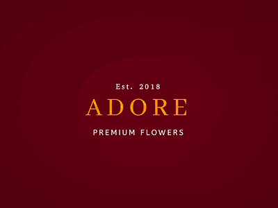 Adore: Premium Flowers | Motion Graphic Design 3danimation creativework flowerdesign motiongraphics