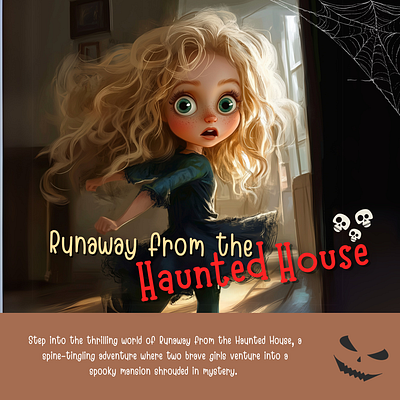 Runaway from the Haunted House 3d ai artist amazon kdp book book illustration children book design graphic design illustration kids book ui