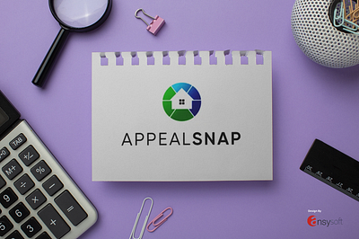 The logo named "Appeal Snap" has been designed by Ansysoft adobeillustrator appealyourpropertytax easypropertytax homeownerhelp logodesign lowerpropertytaxes onlinepropertytax onlinetaxappeal propertytaxreduction propertytaxrelief simplifypropertytax taxappealmadeeasy texaspropertytax texastaxappeal