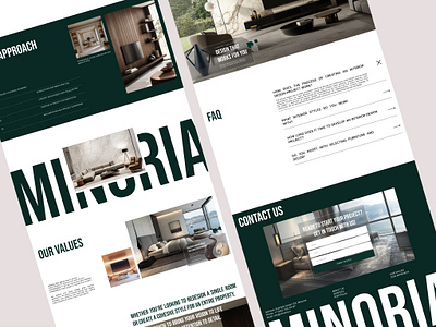 Web Design For Interior Design Studio ui