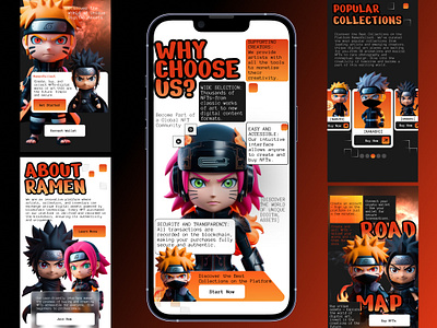 Web Design For NFT NARUTO ui