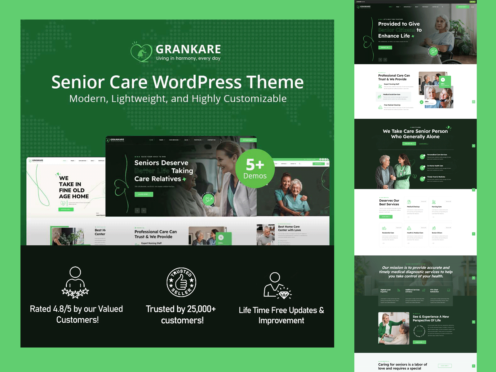 ❤️ Care with Compassion, Powered by Grankare! 🌟 compassionatecare grankaretheme healthcaresolutions seniorcarewebsite webdesign wordpresstheme