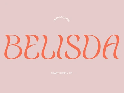 Belisda creative design display elegant font lettering modern typeface