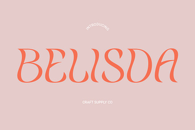 Belisda creative design display elegant font lettering modern typeface