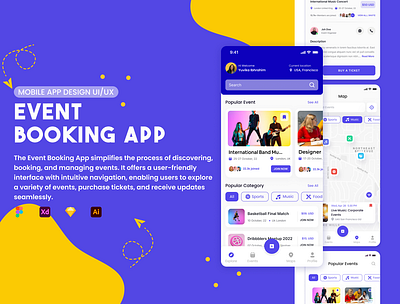 Event Booking App Ui/Ux | Booking, Create & Discover app ui booking branding event event boking app ui event booking event booking app event booking app ui design