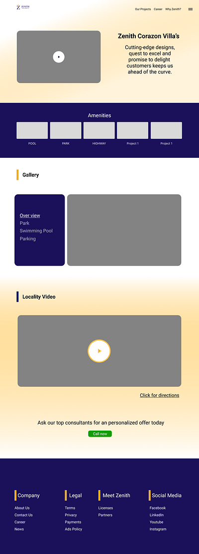 Real Estate Wireframe