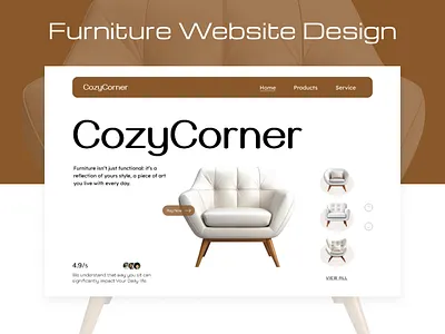 Furniture website design chair website design furniture website design landing page luxury website ui ui ux design website design