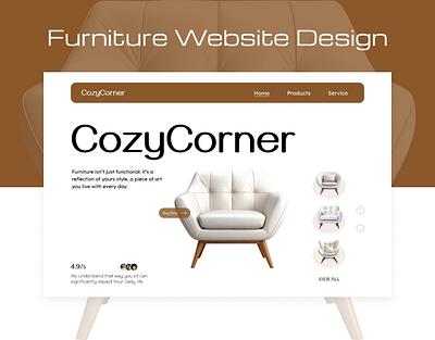 Furniture website design chair website design furniture website design landing page luxury website ui ui ux design website design