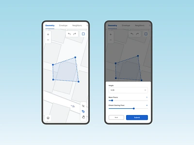 Mobile Map Building Drawer - UI Design app app design building app clean ui design draw light light mode map map app map drawer minimal ui mobile mobile ui product product design ui ui design ux ux design