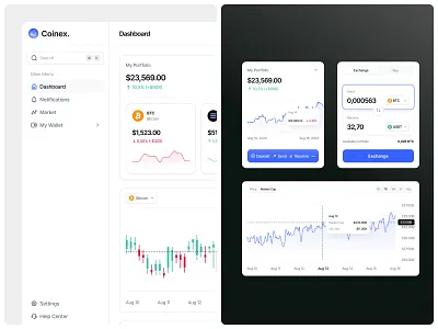 Coinex - Crypto Open Market figma finance financial ui