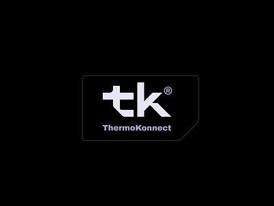 ThermoKonnect animation black brand branding craft fresh k logo modern motion rebranding t tk ui ux